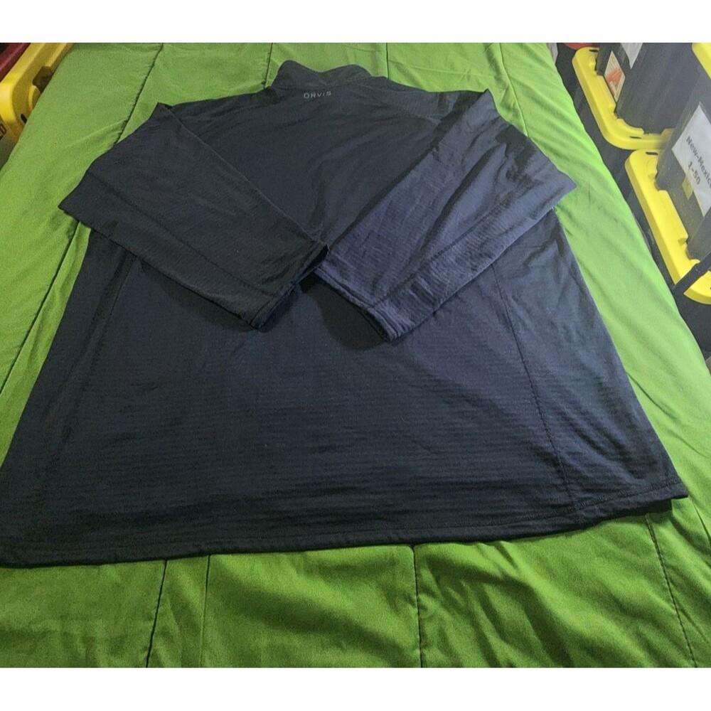 Orvis 1/4 Zip Pullover Horseshoe Hills Athletic Men's Sweater Black Size XXL - Picture 3 of 10